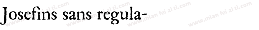 Josefins sans regula字体转换